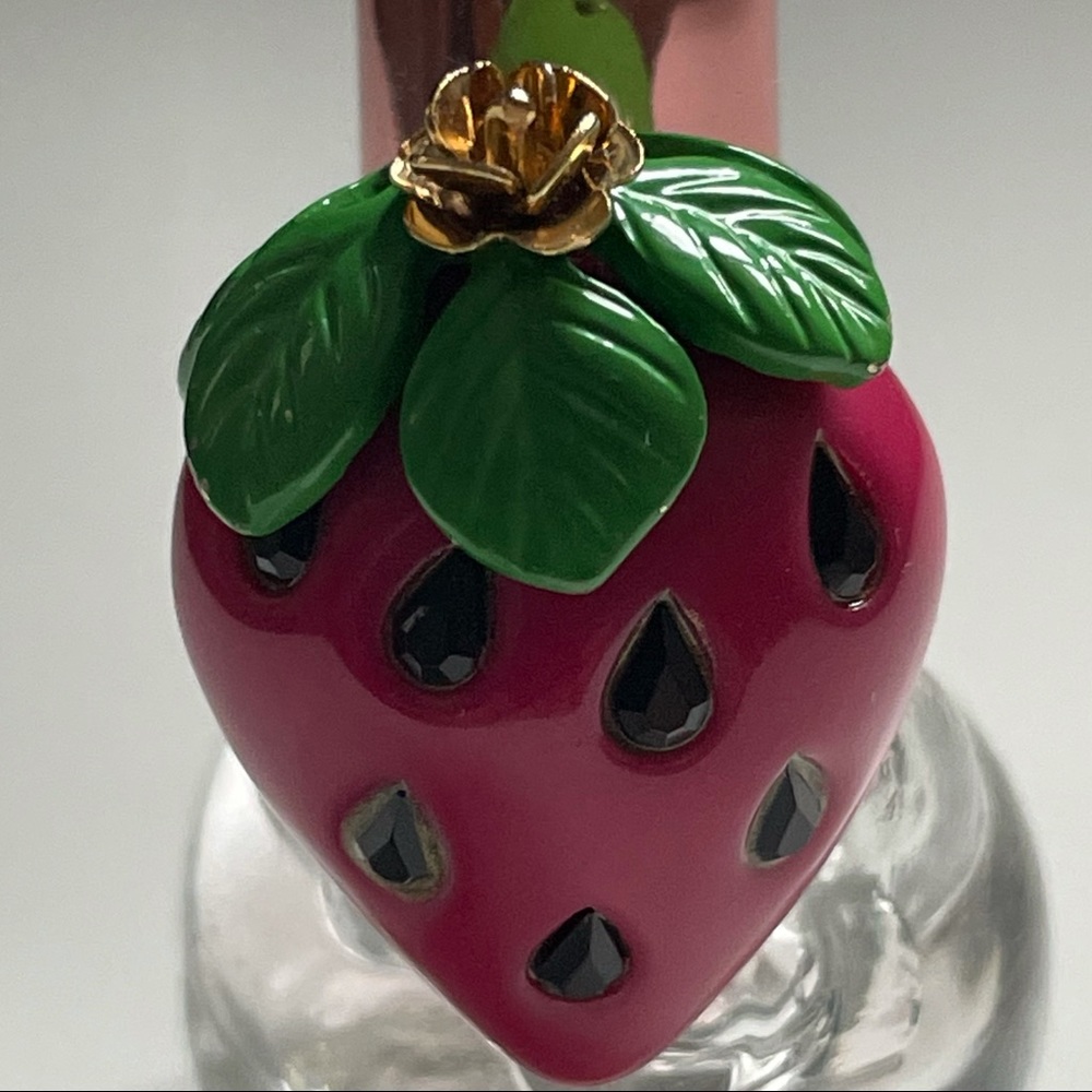 Vintage Betsey Johnson Strawberry Ring